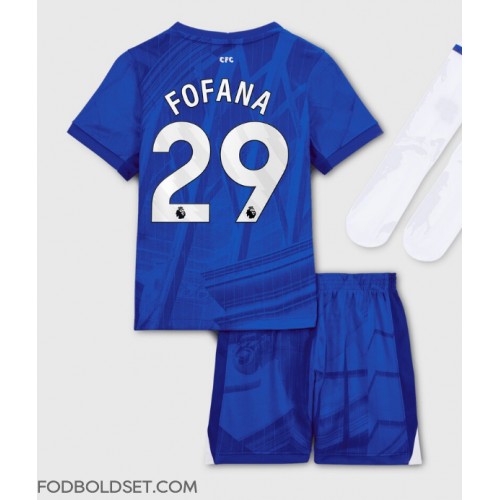 Chelsea Wesley Fofana #29 Hjemme Trøje Børn 2025-26 Kortærmet (+ Korte bukser)